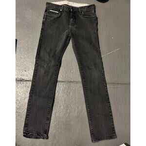 VANS Off The Wall Men’s Black Denim Jeans V76 Slim Fit Size W32 L34